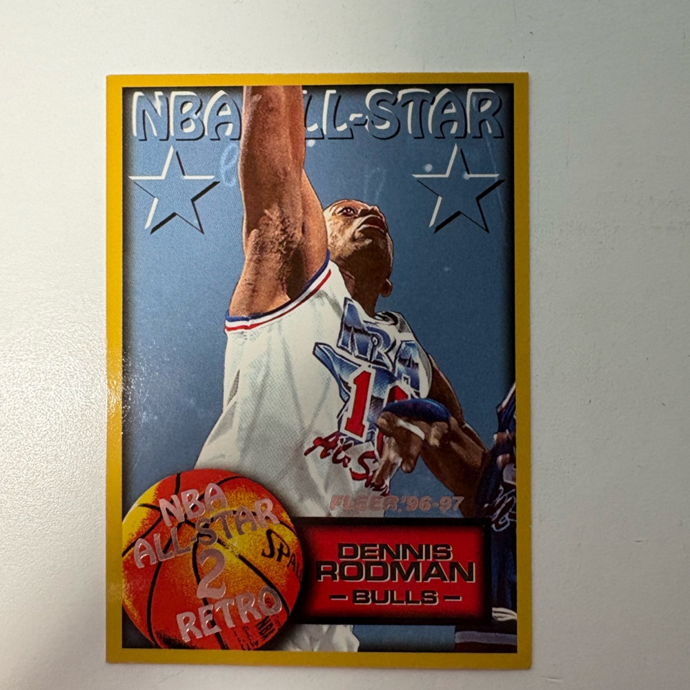 NBA All-Star Trading Card - Dennis Rodman Bulls- 1996/1997 Mint Condition